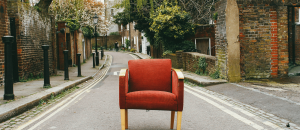Red Arm Chair In Middle of the Road - Does Therapy Work? Yes It Does, And Here's The Evidence - Sandra Harewood Counselling