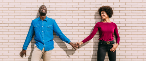Black ethnic couple in the street - Support For Couples - Sandra Harewood