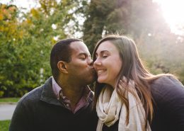 Man Kissing His Girlfriend On The Cheek - Sandra Harewood