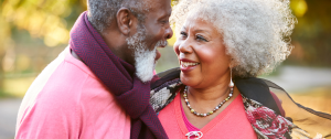 senior couple on an autumn walk in countryside together - Sandra Harewood