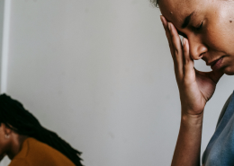 Stressed couple - Should I Stay or Leave? 7 Questions to Help You Decide - Sandra Harewood