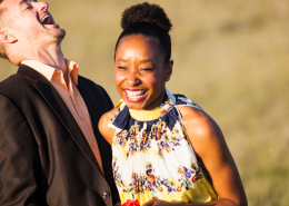 Smiling couple - showing the contentment discernment in relationships brings