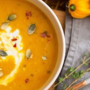 bowl of Nourishing Pumpkin Soup A comforting bowl of Caribbean-inspired nourishing pumpkin soup, rich with red lentils and Bajan herbs. A simple, plant-based recipe that nourishes both body and soul.