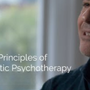 A still image of psychologist Jonathan Shedler speaking about depth psychotherapy. Image of psychologist Jonathan Shedler speaking about depth psychotherapy.