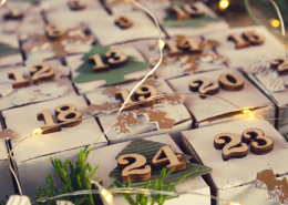 Advent calendar representing anticipation and the discomfort of uncertainty in relationships during times of change.