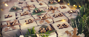 Advent calendar representing anticipation and the discomfort of uncertainty in relationships during times of change.
