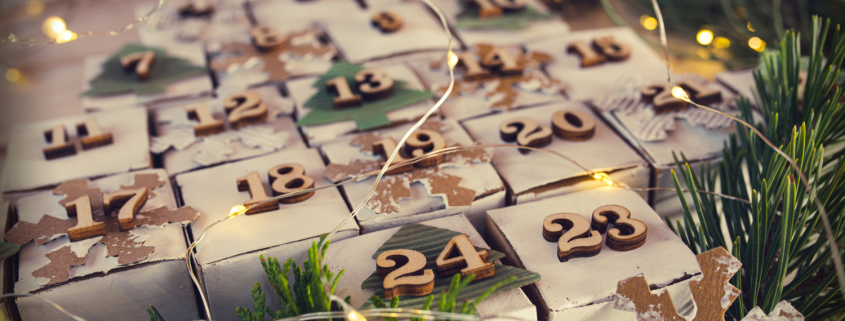 Advent calendar representing anticipation and the discomfort of uncertainty in relationships during times of change.
